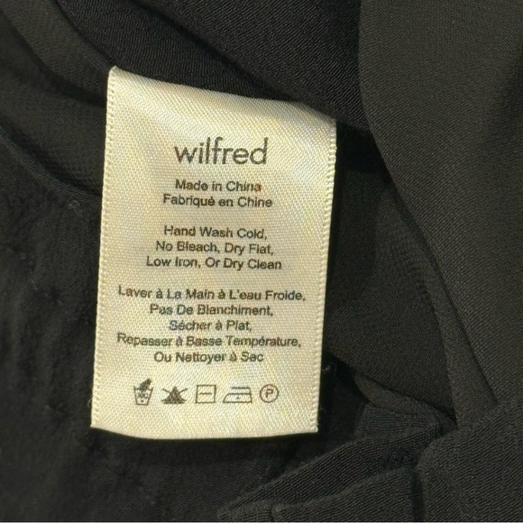 Wilfred Montrouge Shorts Crepe Paperbag Elastic Tie Waist Shorts Black Small - Picture 10 of 12